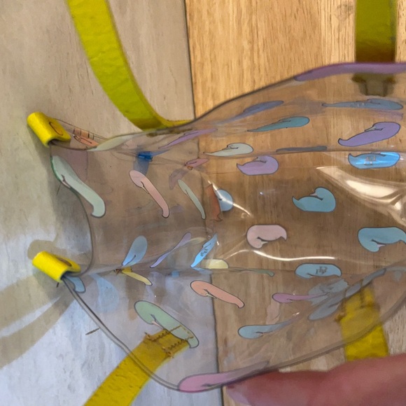 Dooney & Burke DB Sport Shopper Duck Print Transparent Tote Bag - Picture 8 of 11